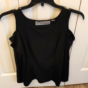 Black off shoulder dress shirt size xs